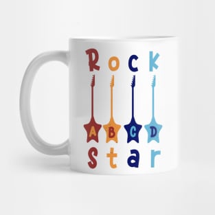 1. Klasse ABCD Rockgitarre T shirt Mug